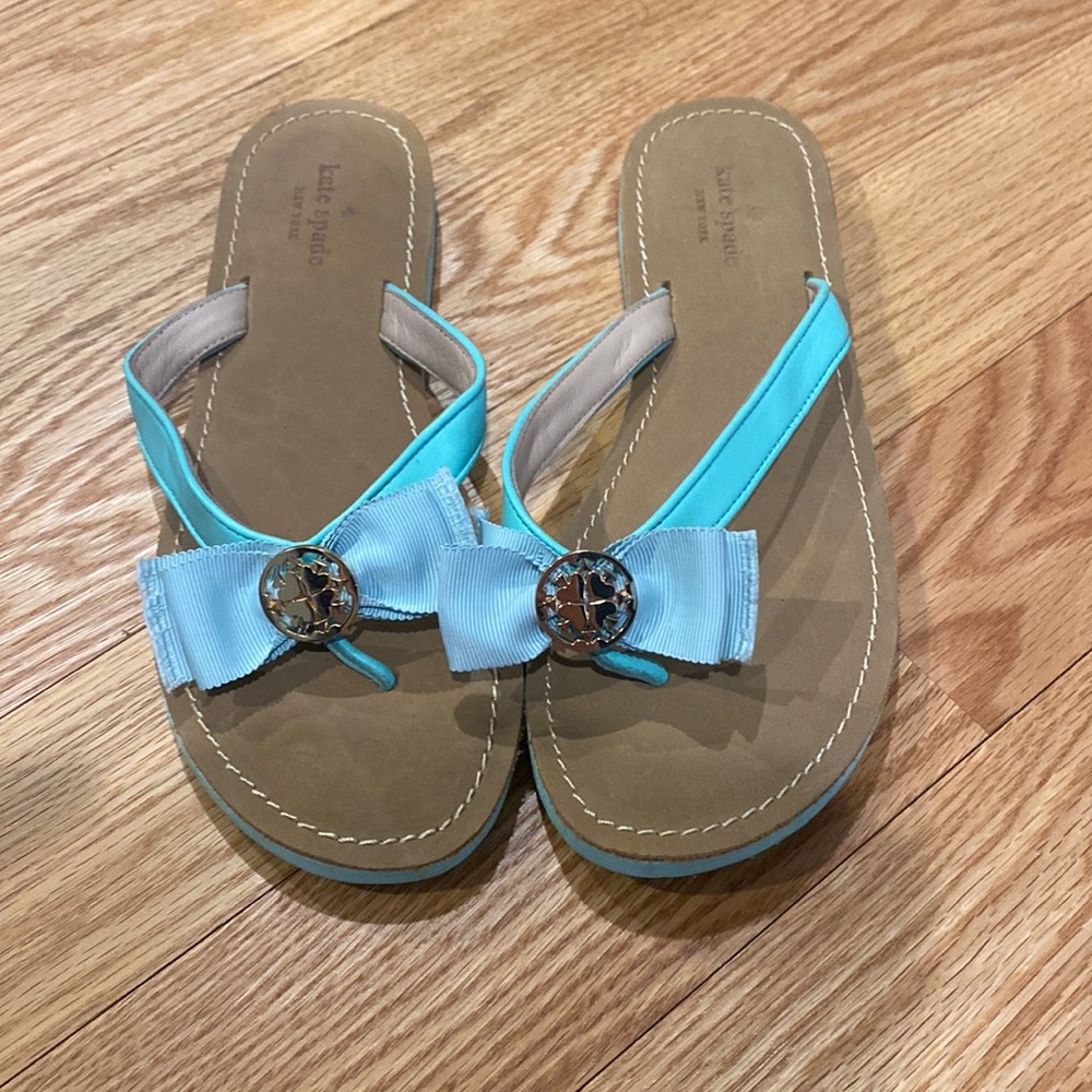 Kate Spade Mint Bow Sandals